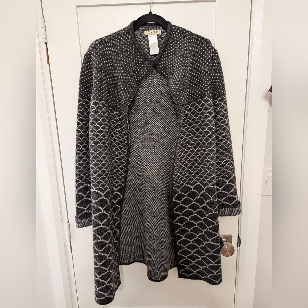 Cocogiò Made In Italy Wool Blend Cardigan Large